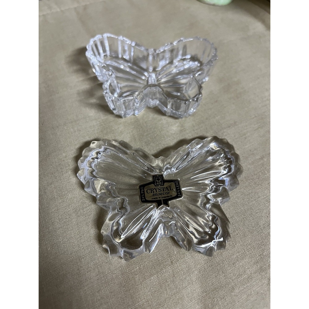 Crystal Butterfly Trinket Box Butterfly Ring Box Earring Box